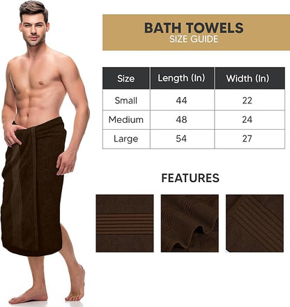 Utopia Towels 4 Pack Bath Towels Set, (27 x 54 Inches) 100% Ring Spun Cotton, Quick Dry, Highly Absorbent, Soft Feel Towels, Perfect for Daily Use (Dark Brown)