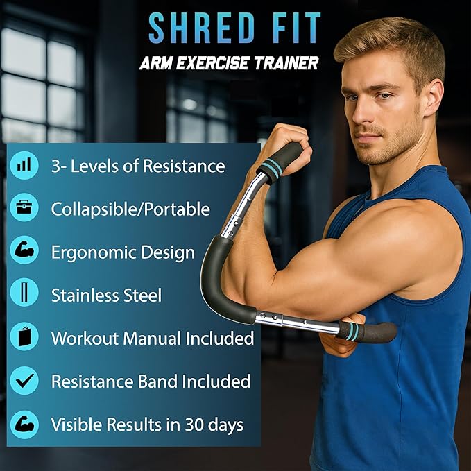 Twister Arm Trainer – Adjustable Forearm Strengthener – Exercise Equipment for Men & Women – Chest Workout Equipment – Portable Spring Resistance – Home Workout Suspension Trainer – 40-90lb