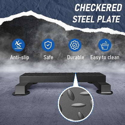 Steel Calf Raise Bar with Modular Design, Standing Calf Raise Machine for Home Gym, Ideal for Calf Stretching, Squat, Foot Stretch, High Capacity Anti-Slip Solid Calf Block