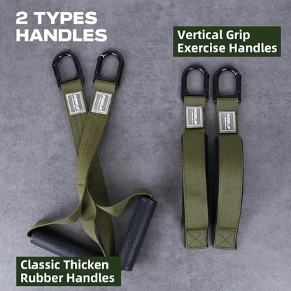 Tricep Rope Cable Attachment, Tricep Pull Down Rope & Exercise Handles, Cable Machine Attachment for Gym (Tricep Rope Set or Single Handle)