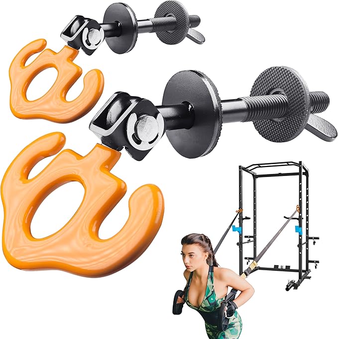 Power Rack Attachments, Hooks for Squat Rack, Resistance Band Heavy Duty, Versatile Gym Equipment Attachments, for Strength Traning, Fitness, Physical Therapy