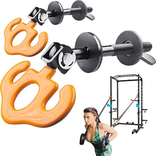Power Rack Attachments, Hooks for Squat Rack, Resistance Band Heavy Duty, Versatile Gym Equipment Attachments, for Strength Traning, Fitness, Physical Therapy