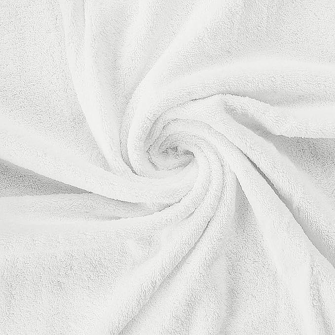Utopia Towels 8 Piece Premium Towel Set, 2 Bath, 2 Hand, and 4 Wash Cloths, 600 GSM 100% Ring Spun Cotton, Highly Absorbent Towels for Bathroom, Gym, Hotel, and Spa, White