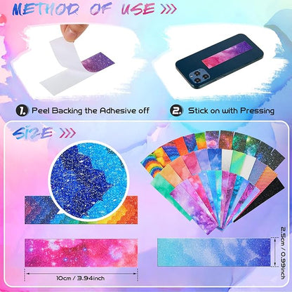 36 Pcs Anxiety Sensory Stickers Mental Health Stickers Fidget Textured Strips Toys Adhesive Tactile Calm Relief Items for Adults Desk School Counselor Classroom(Mixed Style)