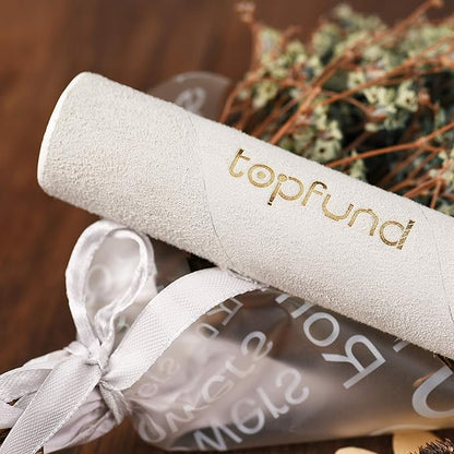 TOPFUND G Note Crystal Singing Bowl Throat Chakra 8 inch with Heavy Duty Carrying Case and Suede Mallet