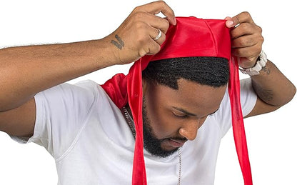 ForceWave 2 Pieces Silky Durag Pack for Men Women Waves, Premium Satin Deluxe Du-rag
