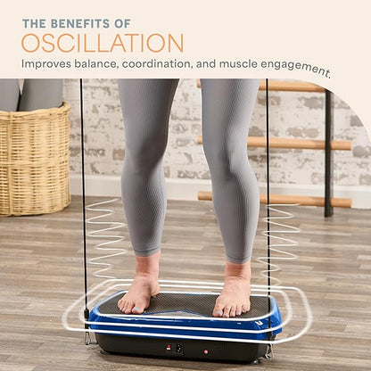 Lifepro Vibration Plate Exercise Machine with Magnetic Acupoints - Full Body Vibration Platform for Beginners and Recovery - Ideal Lymphatic Drainage Massager for Muscle Toning and Overall Fitness