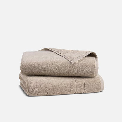 Brooklinen Super-Plush Turkish Cotton Bath Towels Set of 2 Cotton, 820 GSM, Machine Washable, Perfect Bath Towels for Bathroom, Spa & Shower (30" x 58", Driftwood)