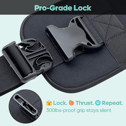 Hip-Thrust-Belt, Foldable Design, Slip-Resistant Padding, Supports 300 lbs, Ideal for Glutes Training with Dumbbells, Kettlebells & Plates, Great for Gym & Home Hip Thrust Workouts