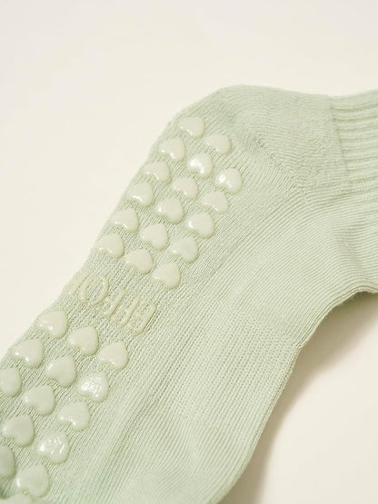 Crew Half Calf Grip Socks, Cutest Fruits Pilates Socks, Ruffle socks, Non-Slip, Barre Yoga Fitness