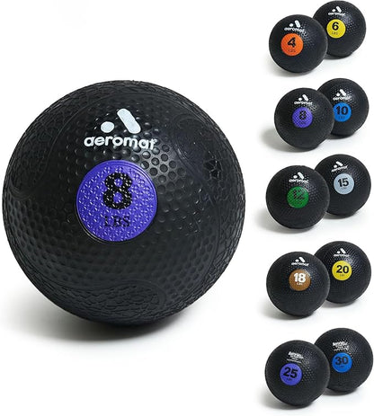 Aeromat Extreme Elite Medicine Balls for Exercise - 10" Diameter Workout Ball, Weighted Balls for Exercise, Weight Ball, Color-Coded Med Balls