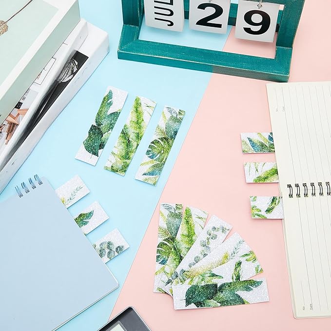 36 Pcs Anxiety Sensory Stickers Mental Health Stickers Fidget Textured Strips Toys Adhesive Tactile Calm Relief Items for Adults Desk School Counselor Classroom(Leaves Style)