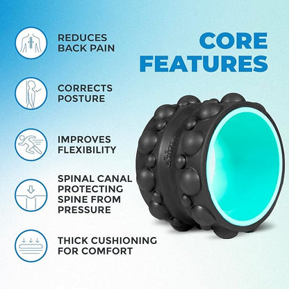 Chirp Wheel XR Ultimate Relief Bundle - Acupressure for Back and Neck, Stress Melting Spine Comfort, Targeted Trigger Point Release - Mint, 6" & 4"