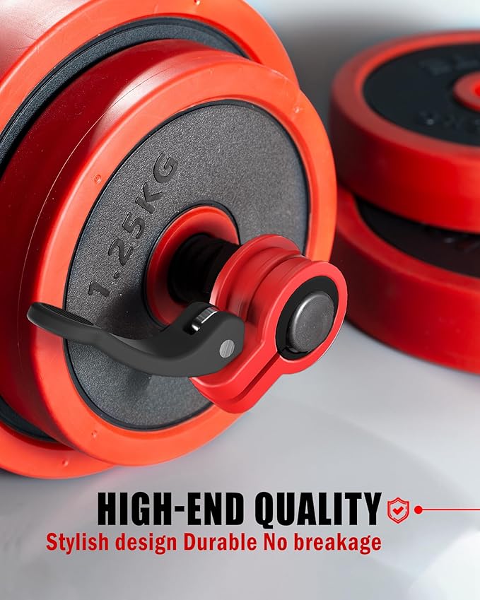 Mini Pro Barbell Clips 1 inch I Multi-Size Adjustable Barbell Collar I 1 inch Barbell ClampsIQuick Release Weight Clips Pair of Locking for Dumbbell Bar