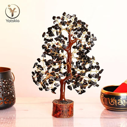 YATSKIA Black Tourmaline Crystal Tree of Life - Money Tree - Birthday Gifts for Women - Chakra Crystals and Stones - Positive Energy Gifts