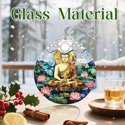 Buddha Christmas Ornaments: Christmas Tree Ornaments, Buddha Meditation Decor, Namaste Decor, Stocking Stuffers, Gift Idea & Gifts for Buddhists, Meditation/Yoga Practitioners, Lovers of Eastern Art