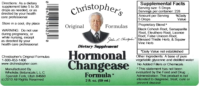 Christopher's Original Formulas Hormonal Changease, 2 fl oz (59 ml)