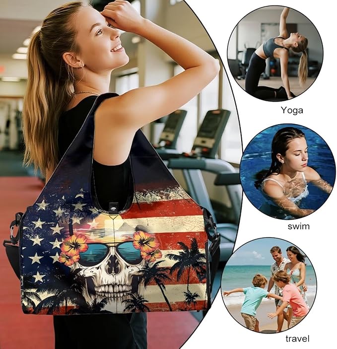 Yoga Mat Bag for Women Men Large Carryall Tote with Adjustable Shoulder Strap for Gym Yoga Travel Pilates Office