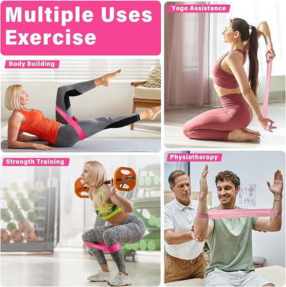 Resistance Bands for Working Out, Exercise Bands Resistance Bands Set with 5 Resistance Levels, Latex Loop Bands for Women Men, Workout Bands for Legs, Glutes, Strength Training, Yoga, Home Gym