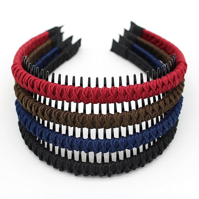 Women's hair accessories non slip headband for women hair bands for women's hair Suitable Daily Use,Spa,Parties and Yoga(pack of 4)