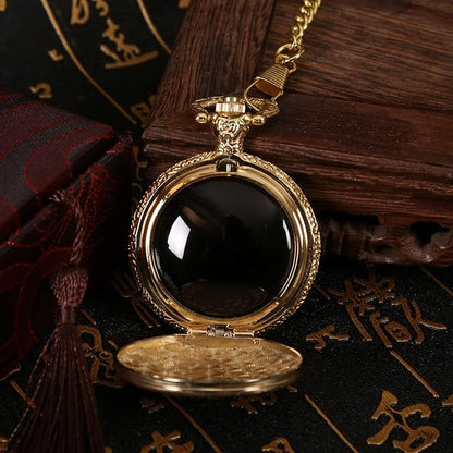 Obsidian Scrying Mirror Witch Black Obsidian Mirror for Witchcraft Divination, Meditation, Witchy Gifts, Sun Decoration Golden