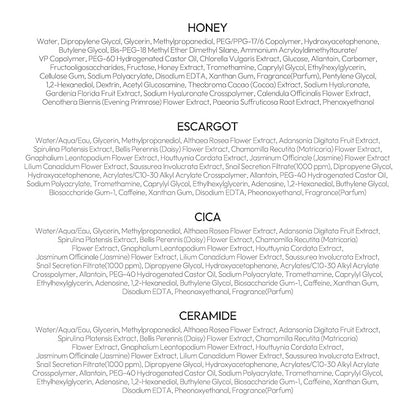 LAPCOS Skin Barrier Repair Sheet Mask Variety Pack – Escargot, Cica, Ceramide, Honey 4 Types of Face Mask Set – Daily Korean Skin Care w/Snail Mucin, Centella Asiatica & Niacinamide (12 ea)