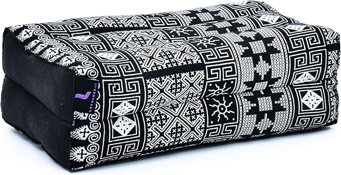 Leewadee Yoga Block – Floor Cushion for Yoga Practice, Meditation Seat Cushion for Workouts Filled with Kapok