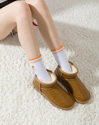 Yawlsow Pilates Grip Socks for Women Yoga Grippy Socks Cute Barre Non Skid Athletic Crew Sticky Sock Workout Hospital