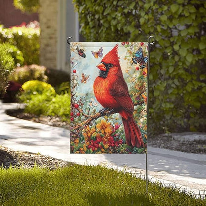 Bird Garden Flag 12x18 In Double Sided Yard Flags Lawn Sign Decor No Flagstand