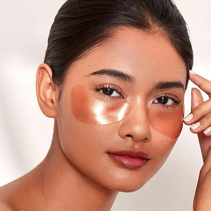 111SKIN Rose Gold Illuminating Eye Mask, Brightening & Hydrating Under Eye Patches for Dull, Dry Skin with Rose Extract, Colloidal Gold & Vitamin C, Improves the Appearance of Dark Circles, 8 Pairs