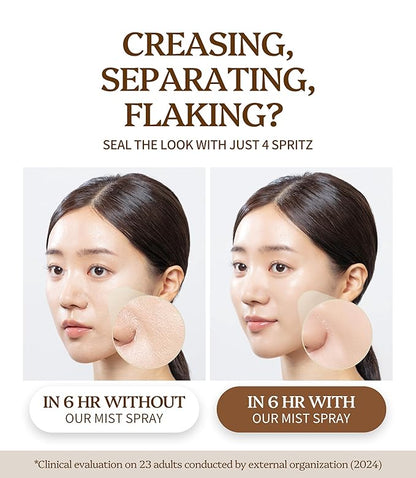 Milk Tea Dewy Skin Mist | Hydrating & Makeup Setting Spray | Dewy Finish - 2x Better Moisturizing Effect - Refreshing Korean Skincare 3.38 fl oz