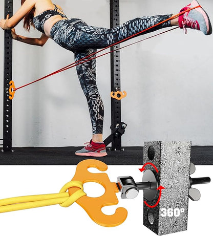 Power Rack Attachments, Hooks for Squat Rack, Resistance Band Heavy Duty, Versatile Gym Equipment Attachments, for Strength Traning, Fitness, Physical Therapy
