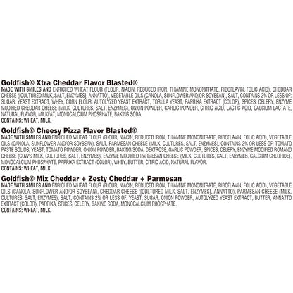 Goldfish Bold Mix Variety Pack Snack Crackers, 1 oz Snack Packs, 30 Ct Box