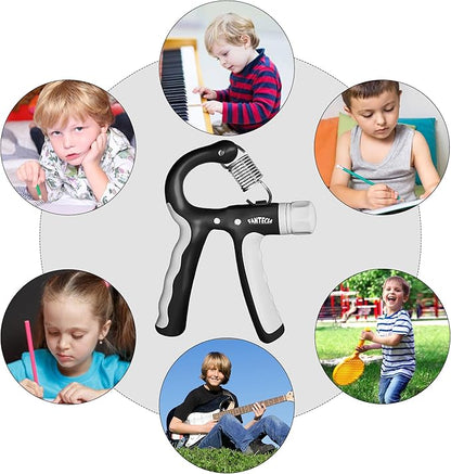 Hand Grip Strengthener for Kids and Youth, Adjustable Resistance Hand Gripper 11-45Lbs, Hand Grips for Strength Training, Stress Relief Grip