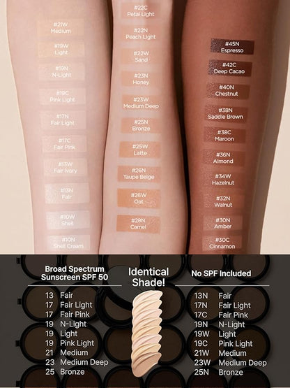 [JUNGSAEMMOOL OFFICIAL] Essential Skin Nuder Cushion (Fair) | Refill | Natural Finish | Buildable Coverage | Makeup Artist Brand