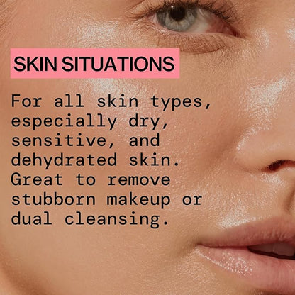 Pacifica Melt For You Facial Cleansing Oil – Hydrating Daily Face Wash & Makeup Remover Oil Cleanser for All Skin Types, Gentle Non-Comedogenic, Vegan, Clean Beauty, Dermatologist Tested 8 fl oz