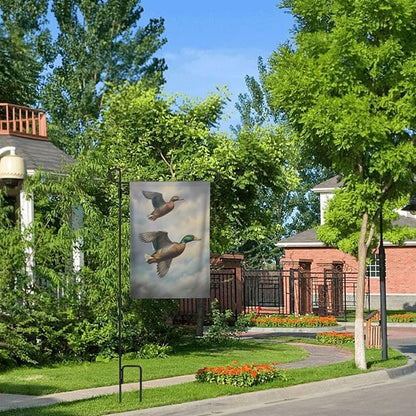 Duck Garden Flag 12x18 In Double Sided Yard Flags Lawn Sign Decor No Flagstand