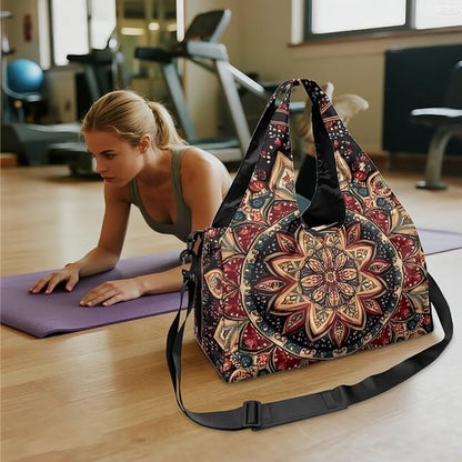 Yoga Mat Bag for Women Men Large Carryall Tote with Adjustable Shoulder Strap for Gym Yoga Travel Pilates Office