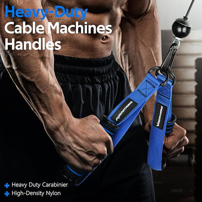 RENRANRING Gym Exercise Handles, Replacement Handle Attachments for Cable Machine Pulleys, Resistance Band and Strength Trainer, Pull Down Workout Accessories, Home Gym Add On Equipment