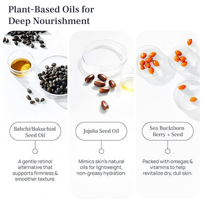 PUREANCE Organic Bakuchiol Plumping Serum - Bakuchiol for Face Skin and Wrinkles - Cellular Restore Serum - With Jojoba Oil, Sea Buckthorn, Camu Camu, Babchi, Maple Leaf Extracts & More - 1 Fl Oz
