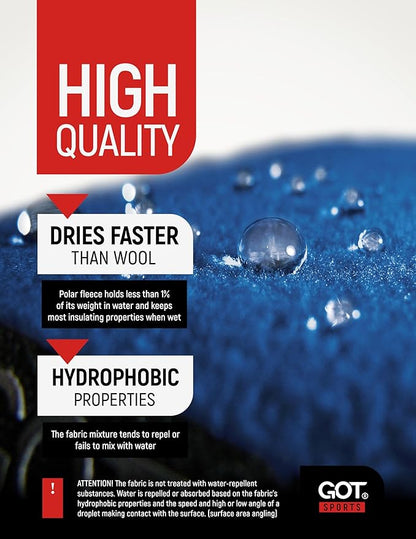 GOT Sports Polar Fleece Neck Warmer - Double-Layer Winter Ski Face Mask - Neck Gaiter Scarf for Skiing, Snowboarding, Running