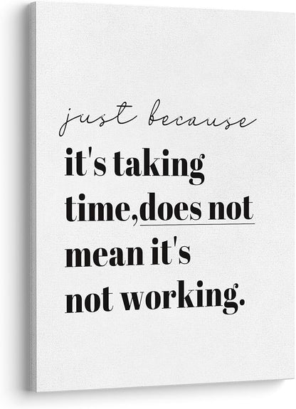 XWELLDAN Inspirational Motivational Office Framed Canvas Wall Art Decor, Wall Art for Office,11x14 Inches