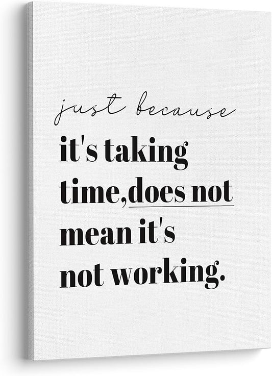 XWELLDAN Inspirational Motivational Office Framed Canvas Wall Art Decor, Wall Art for Office,11x14 Inches