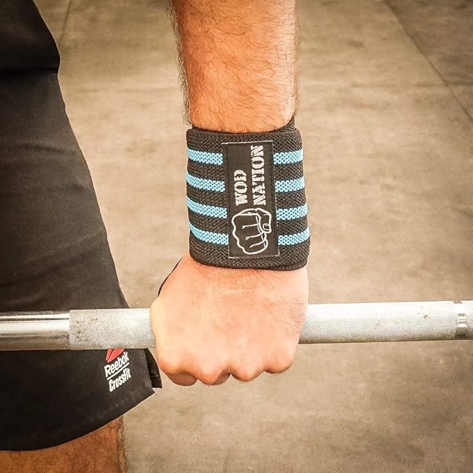 WOD Nation Wrist Wraps for Weightlifting & Strength Training – Professional Gym Straps w/Thumb Loop for Men & Women