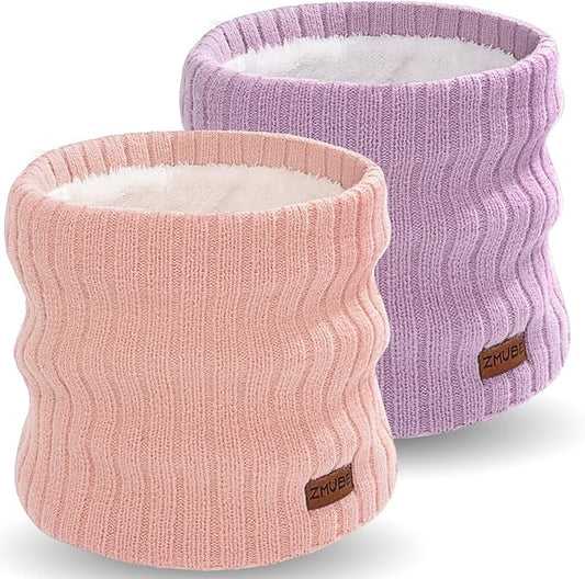 Neck Warmer Gaiter, Winter Fleece Lined Face Mask Scarf for Men Women, Thick Warm Cold Weather Running Ski Neck Cover