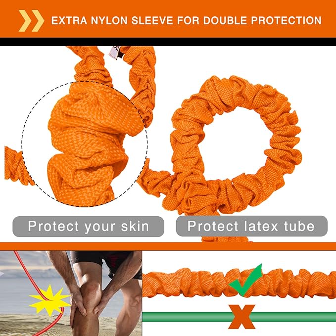 AHIER 14PCS Resistance Bands Set, Exercise Bands for Men & Women, 20lbs to 40lbs Workout Bands, Elastic Resistance Bands with Door Anchor, and Ankle Straps for Training, Yoga