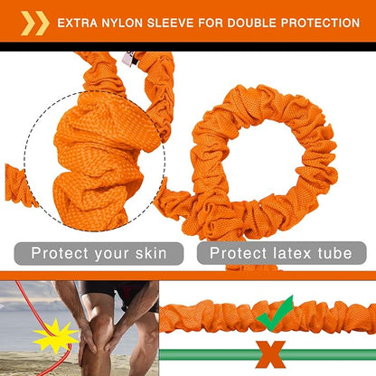 AHIER 14PCS Resistance Bands Set, Exercise Bands for Men & Women, 20lbs to 40lbs Workout Bands, Elastic Resistance Bands with Door Anchor, and Ankle Straps for Training, Yoga
