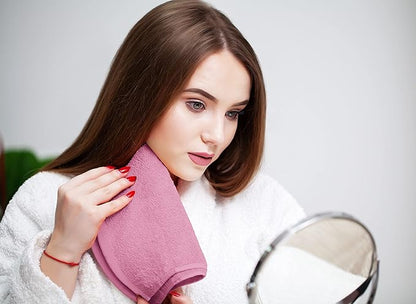 Utopia Towels 60 Pack Cotton Washcloths Set, 100% Ring Spun Cotton, Premium Flannel Face Cloths, Highly Absorbent and Soft Feel Fingertip Towels, Pink