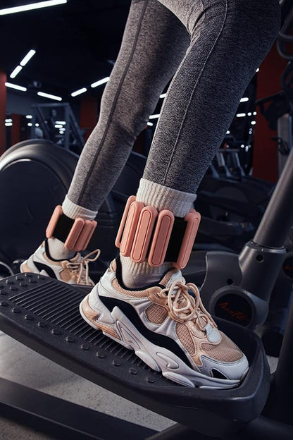 STONESAM Adjustable Wrist & Ankle Weight-Set of 2 (1lb), Wearable Wrist Bracelets for Yoga, Dance, Barre, Pilates, Exercises, Cardio, Aerobics, Walking