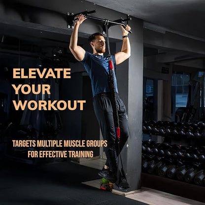 Pull Up Assist Band with 4 Different Resistance Bands - 50,60,70,80 Total 260lbs, Heavy Duty Pull Up Resistance Bands with Adjustable Height and Foot Rest - Pull Up Assistance Band Endeavor